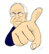 Cartoon: Helmut Kohl (small) by Jochen N tagged helmut,kohl,altkanzler,bundeskanzler,cdu,kanzler,einheit,wiedervereinigung,spenden,spendenaffäre,macht,zeigefinger,fingerzeig