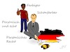 Cartoon: Schwarzer Merz (small) by Jochen N tagged merz,merkel,cdu,farbiger,schwarzer,schönfärber,farbe,persönlich,parteivorsitz,kandidat,flüchtlinge,farbbrett,pinsel