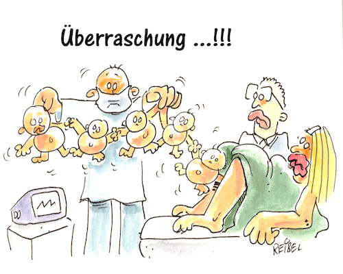 Cartoon: Nachwuchs (medium) by REIBEL tagged baby,geburt,nachwuchs,befruchtung,arzt,frau,hormone,effektivität,baby,geburt,nachwuchs,befruchtung,arzt,frau,hormone,effektivität