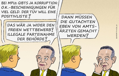 Cartoon: Bitte Sicherheit - Herr Wissing! (medium) by Barthold tagged volker,wissing,fdp,stellungnahme,medizinisch,psychologische,untersuchung,idiotentest,mpu,mauscheleien,zugunsten,halbweltgestalten,rappern,posern,skandal,firma,king,deniz,ergebnis,charakterlich,ungeeignete,behalten,fahrerlaubnis,fall,nebojsa,frankfurt,2020,zwei,tote,eine,verletzte,fiktives,interview,cartoon,karikatur,barthold,volker,wissing,fdp,stellungnahme,medizinisch,psychologische,untersuchung,idiotentest,mpu,mauscheleien,zugunsten,halbweltgestalten,rappern,posern,skandal,firma,king,deniz,ergebnis,charakterlich,ungeeignete,behalten,fahrerlaubnis,fall,nebojsa,frankfurt,2020,zwei,tote,eine,verletzte,fiktives,interview,cartoon,karikatur,barthold