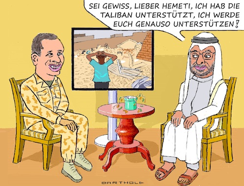 Cartoon: Sponsoring v. Menschenverachtung (medium) by Barthold tagged krieg,sudan,rsf,rapid,support,forces,hamadan,daglo,alias,hemeti,hemedti,contra,militär,zerstörung,häuser,infrastruktur,vertreibung,bevölkerung,binnenflüchtlinge,lager,chaotisch,seuchen,hunger,unterversorgung,vae,uae,vereinigte,emirate,mbz,mohammed,bin,zayed,staatsoberhaupt,unterstützung,miliz,cartoon,karikatur,barthold,krieg,sudan,rsf,rapid,support,forces,hamadan,daglo,alias,hemeti,hemedti,contra,militär,zerstörung,häuser,infrastruktur,vertreibung,bevölkerung,binnenflüchtlinge,lager,chaotisch,seuchen,hunger,unterversorgung,vae,uae,vereinigte,emirate,mbz,mohammed,bin,zayed,staatsoberhaupt,unterstützung,miliz,cartoon,karikatur,barthold