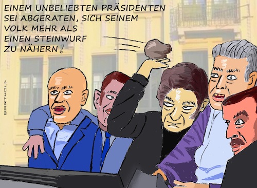Cartoon: Steinwürfe auf Milei (medium) by Barthold tagged argentinien,rechtspopulist,javier,milei,steinwürfe,wahlkampfveranstaltung,lomas,de,zamora,nahe,buenos,aires,vorwürfe,sozialabbau,entlassungen,öffentlicher,dienst,verwaltung,korruption,bodygards,cartoon,karikatur,barthold,argentinien,rechtspopulist,javier,milei,steinwürfe,wahlkampfveranstaltung,loman,de,zamora,nahe,buenos,aires,vorwürfe,sozialabbau,entlassungen,öffentlicher,dienst,verwaltung,korruption,bodygards,cartoon,karikatur,barthold