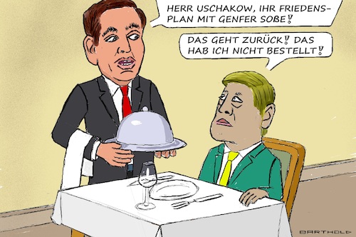 Uschakow im Restaurant