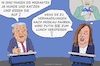 Cartoon: Kulinarik-Debatte (small) by Barthold tagged usa,päsidentenwahl,november,2024,duell,debatte,harris,donald,trump,september,09,abc,studio,cartoon,karikatur,barthold