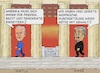 Cartoon: Machtübergabe (small) by Barthold tagged stuhl,lincoln,memorial,joe,biden,doctor,jekyll,ethisches,handeln,einflussnahme,geht,donald,trump,mister,hyde,aggressives,auf,annexion,ausgerichtetes,auftreten,kommt,ansprüche,kanada,panama,grönland,cartoon,karikatur,barthold