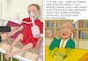 Cartoon: Praktizierter Zynismus (small) by Barthold tagged israel,regierung,netanjahu,netanyahu,verhinderung,hilfslieferungen,gazastreifen,verletzt,verletzung,genfer,konvention,kriegsrecht,hungerndes,mädchen,fiktives,telefongespräch,antonio,guterres,uno,generalsekretär,cartoon,karikatur,barthold