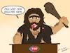 Cartoon: TRT_Moderation_Medien_Tuerkei (small) by Tacasso tagged neandertaler,kurden,türken,trt,medien,türkisch,höhlenmensch,keule,kurdistan,kurdisch,moderation,moderator,tv,fernsehen