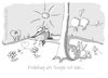 Cartoon: Frühling (small) by OTTbyrds tagged frühlingsrust,einsamkeit,verliebt,lonliness,not,in,love,single,feelings,spring,frustation,ottbyrds