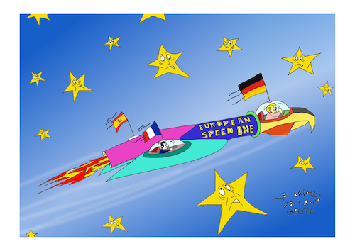 Cartoon: european speead one (medium) by vasilis dagres tagged european,union