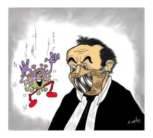 Cartoon: Mask (medium) by vasilis dagres tagged neoliberalism,world,people,european,union