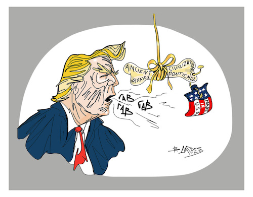 Cartoon: Trump and we continue.... (medium) by vasilis dagres tagged trump