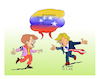 Cartoon: Trump Merkel (small) by vasilis dagres tagged venezuela,oil,merkel,macron,maduro