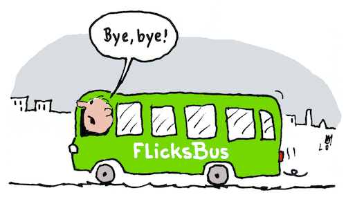Cartoon: Bye bye (medium) by Lo Graf von Blickensdorf tagged hansi,flick,dfb,trainer,bundestrainer,flixbus,flicksbus,wortspiel,abschied,rauswurf,karikatur,lo,graf,cartoon,fussball,bus,bye,hansi,flick,dfb,trainer,bundestrainer,flixbus,flicksbus,wortspiel,abschied,rauswurf,karikatur,lo,graf,cartoon,fussball,bus