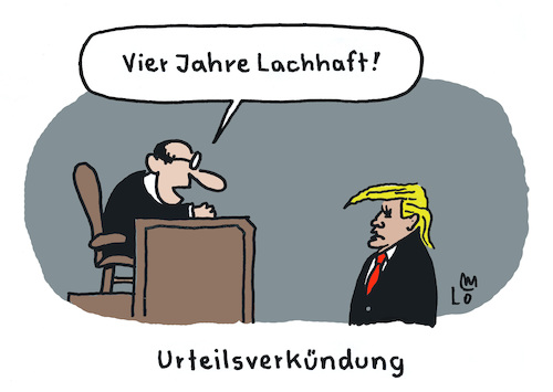 Cartoon: Urteilsverkündung (medium) by Lo Graf von Blickensdorf tagged donald,trump,amtszeit,richter,gericht,urteilsverkündung,haftzeit,lachhaft,verurteilung,karikatur,lo,graf,cartoon,präsident,der,vereinigten,staaten,usa,washington,weißes,haus,gefängnis,kriminell,donald,trump,amtszeit,richter,gericht,urteilsverkündung,haftzeit,lachhaft,verurteilung,karikatur,lo,graf,cartoon,präsident,der,vereinigten,staaten,usa,washington,weißes,haus,gefängnis,kriminell