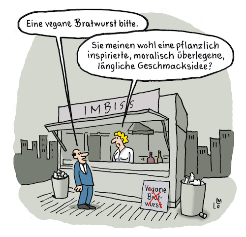 Cartoon: Vegane Bratwurst? (medium) by Lo Graf von Blickensdorf tagged vegane,bratwurst,eu,parlament,veggie,wurst,umbenennung,abstimmung,verbot,veganes,lebensmittel,verordnung,karikatur,lo,graf,cartoon,fleischalternative,imbiss,pflanzlich,gesetzesänderung,fleischlebensmittel,verbraucher,vegane,bratwurst,eu,parlament,veggie,wurst,umbenennung,abstimmung,verbot,veganes,lebensmittel,verordnung,karikatur,lo,graf,cartoon,fleischalternative,imbiss,pflanzlich,gesetzesänderung,fleischlebensmittel,verbraucher