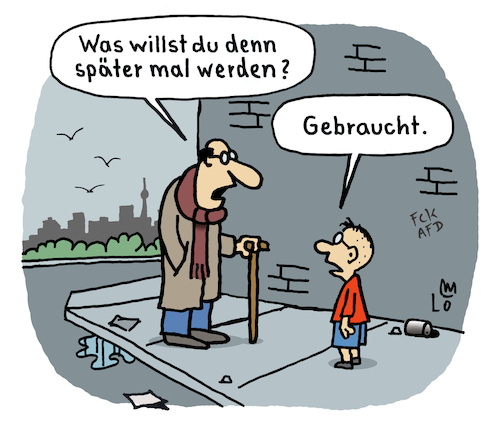Cartoon: Zukunft (medium) by Lo Graf von Blickensdorf tagged ausbildung,zukunft,gebraucht,künstliche,intelligenz,ai,ki,karikatur,lo,graf,cartoon,arbeitsplätze,wirtschaftskrise,finanzkrise,ausbildung,zukunft,gebraucht,künstliche,intelligenz,ai,ki,karikatur,lo,graf,cartoon,arbeitsplätze,wirtschaftskrise,finanzkrise