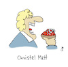 Cartoon: Christel Mett (small) by Lo Graf von Blickensdorf tagged mett,drogen,mettbrötchen,rauschgift,abhängig