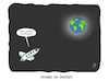 Cartoon: Familienausflug (small) by Lo Graf von Blickensdorf tagged weltall,kinder,spacex,blueorigin,familienausflug,karikatur,lo,graf,cartoon,mutter,kind,ausflug,rakete,raumschiff,astronaut,erdkugel,weltraum,all