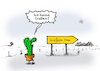 Cartoon: Gießen (small) by Lo Graf von Blickensdorf tagged stadt,gießen,wenig,kaktus,kakteen,cactaceae,succulenten,sukkulenten,karikatur,lo,graf,cartoon,ortsschild,topfpflanze,blumentupf,hessen,justus,liebig,wasser,gießwasser,trocken,universität,lahn