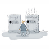 Cartoon: Leergut (small) by Lo Graf von Blickensdorf tagged leergutautomat,pfand,flaschen,pfandflaschen