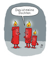 Cartoon: Mutterglück (small) by Lo Graf von Blickensdorf tagged kerzen,docht,wortspiel,tochter,mutter,dochter,kerze,weihnachten,karikatur,lo,graf,cartoon,advent,zeit,kerzenschein,familie