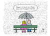 Cartoon: Sommerregen (small) by Lo Graf von Blickensdorf tagged regen,sommer,paar,beziehung,wetter,pärchen,karikatur,lo,graf,cartoon,urlaub,verregnet,meer,trümt,fliegen,traum,mann,frau,bank,natur,regentropfen,wetterbericht