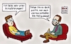 Cartoon: Schlafstörung (small) by freshdj tagged schlaf,psychiater,weihnachten