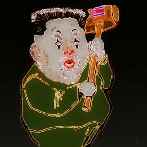 Cartoon: clown (medium) by takeshioekaki tagged clown