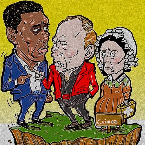 Cartoon: Crimean War (medium) by takeshioekaki tagged crimea