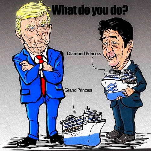 Cartoon: Cruise ship (medium) by takeshioekaki tagged cruise,ship