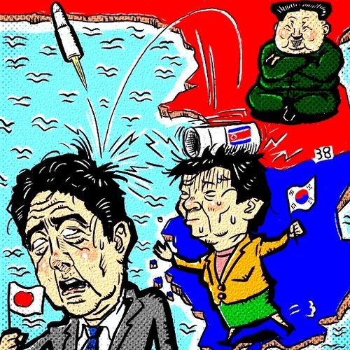 Cartoon: missile (medium) by takeshioekaki tagged rogue,state