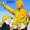 Cartoon: Near future (small) by takeshioekaki tagged trump