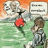 Cartoon: Steven Comeback. (small) by takeshioekaki tagged steven,jobs,apple
