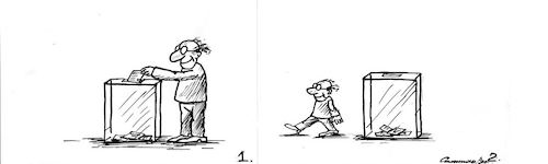 Cartoon: Elections (medium) by vadim siminoga tagged voting,elections,politics,living,standards,pensions