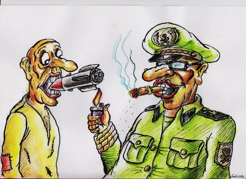 Cartoon: peace pipe (medium) by vadim siminoga tagged war,world,violence,weapons,refugees,aggression,troops