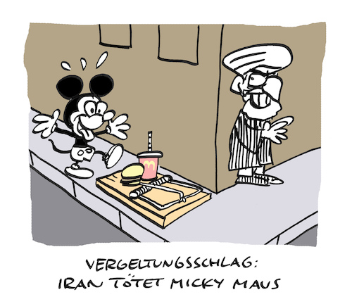 Cartoon: Falle (medium) by Bregenwurst tagged iran,usa,vergeltung,qassem,soleimani