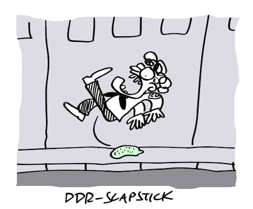 Cartoon: Gurke (medium) by Bregenwurst tagged ddr,slapstick,banane,gurke