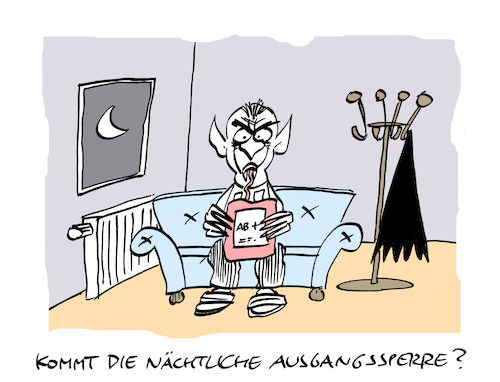 Cartoon: Konservenkost (medium) by Bregenwurst tagged pandemie,coronavirus,ausgangssperre,vampir,blutkonserve