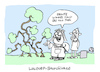 Cartoon: Wald (small) by Bregenwurst tagged waldorf,baumschule,rechte,winkel,antroposophie