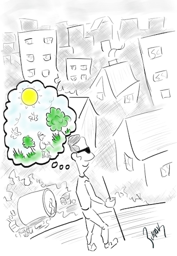 Cartoon: Dreams and realities (medium) by bakcagun tagged dreams,and,realities