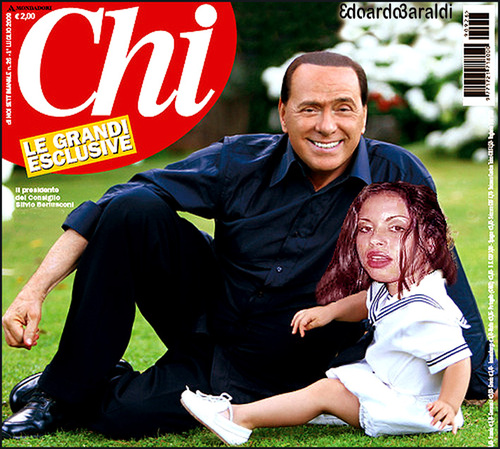 Cartoon: nonno berlusconi (medium) by edoardo baraldi tagged berlusconi,ruby,rubacuori