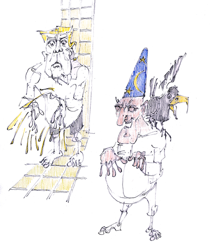 Cartoon: Wünsche 2022 (medium) by herranderl tagged trump,wünsche,2022,happynewyear