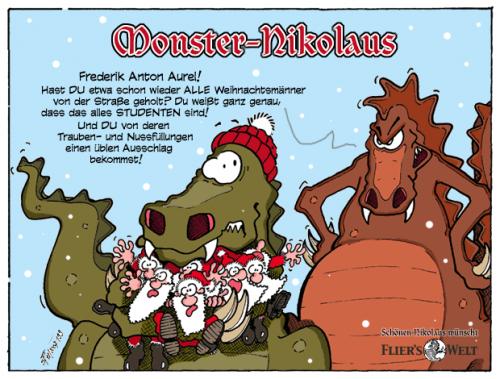 Cartoon: Monster Nikolaus (medium) by FliersWelt tagged monster,nikolaus,santa,clause