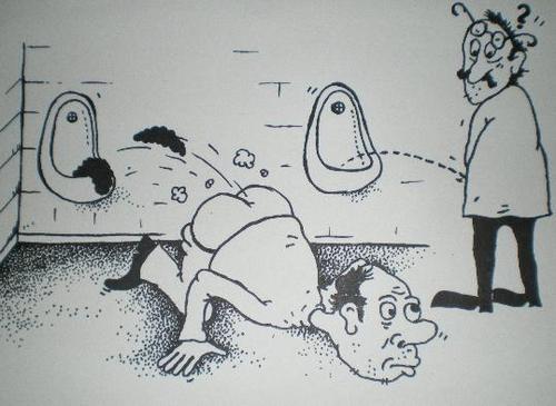 Cartoon: The Toilet (medium) by Barcarole tagged toilet