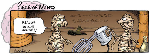 Cartoon: Mummy Hazards (medium) by Goodwyn tagged tomb,mixer,hieroglyphics,mummy