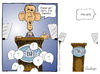 Cartoon: Questions? (small) by Goodwyn tagged obama,podium,teleprompter,question,white,house