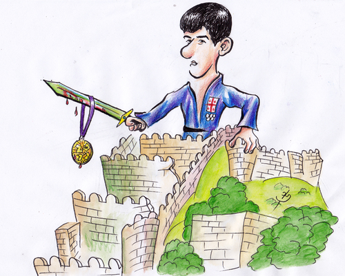 Cartoon: Savdatuashvili (medium) by bebetokaspi tagged lasha,shavdatuashvili