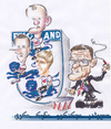 Cartoon: England football (small) by bebetokaspi tagged capello,rooney,gerard,terry