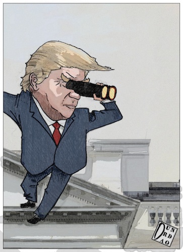 Cartoon: midterms2018 (medium) by Christi tagged midterm,trump,blue,wav