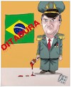 Cartoon: Bolsonaro dictadura (small) by Christi tagged brazil,bolsonaro,dictadura